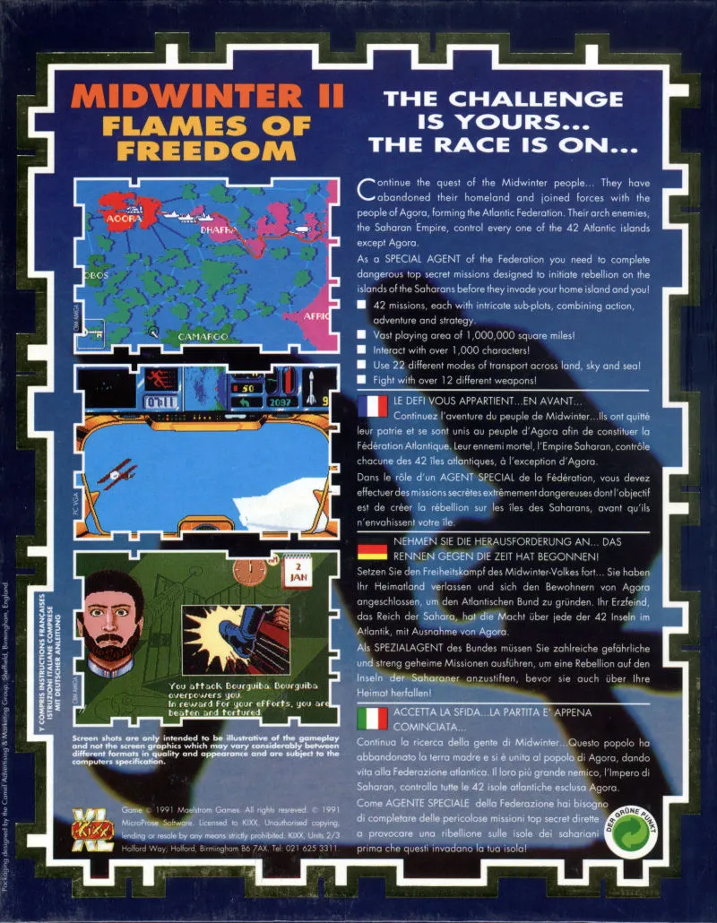 Flames of Freedom box back