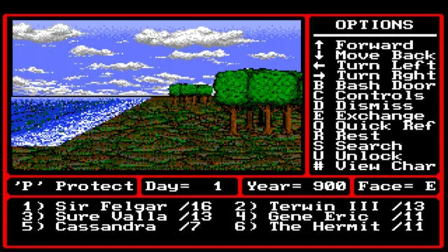 Backdrop artwork for Might and Magic II