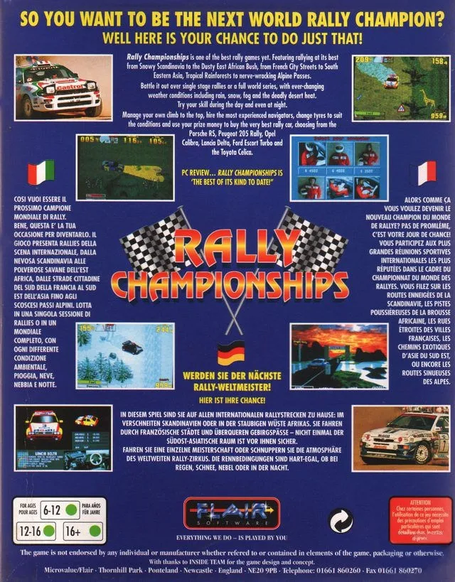 Rally Championships box back