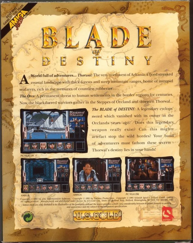 Realms of Arkania: Blade of Destiny box back