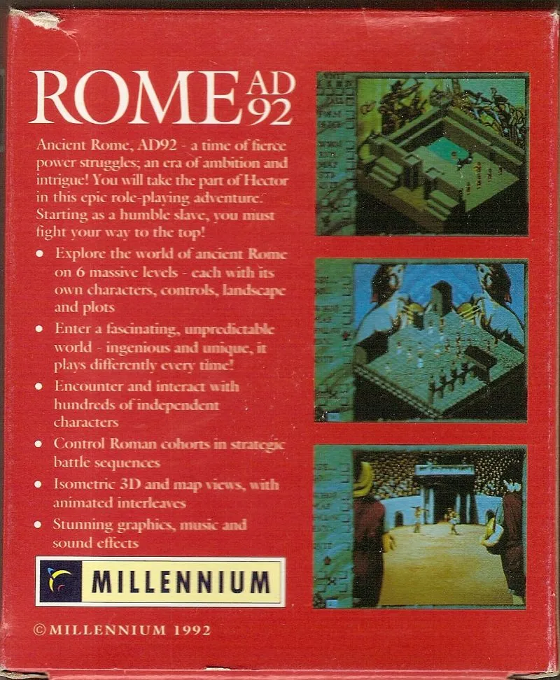 Rome AD92: The Pathway To Power box back