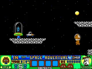Ruff and Reddy in the Space Adventure screenshot