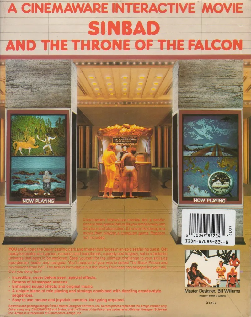 Sinbad and the Throne of the Falcon box back