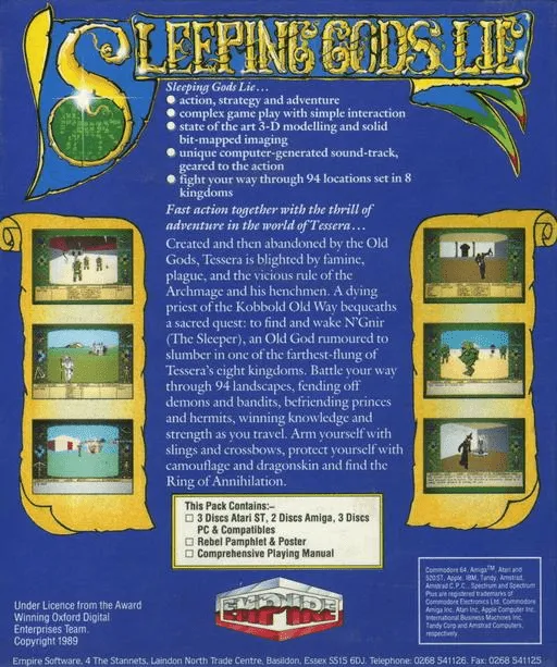 Sleeping Gods Lie box back