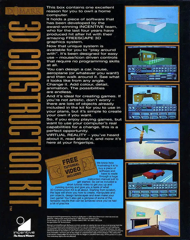 3D Construction Kit box back