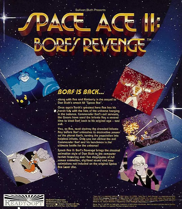 Space Ace II: Borf's Revenge box back