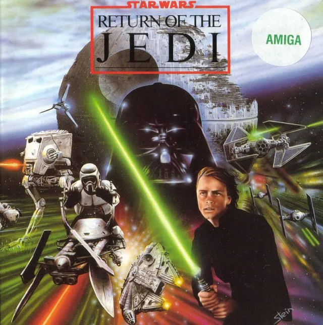 Star Wars: Return of the Jedi cover art for Commodore Amiga