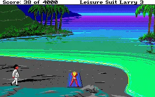 Backdrop artwork for Leisure Suit Larry III: Passionate Patti in Pursuit of the Pulsating Pectorals