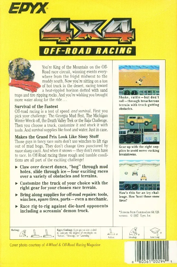4x4 Off-Road Racing box back
