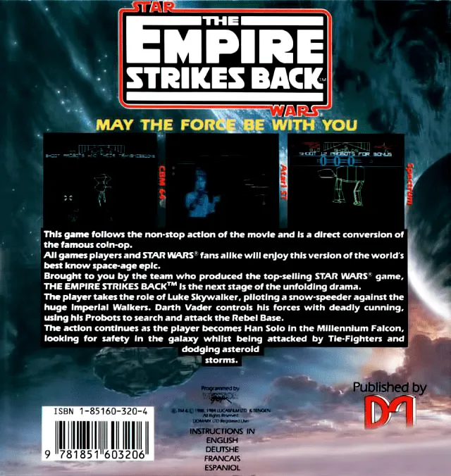 Star Wars: The Empire Strikes Back box back