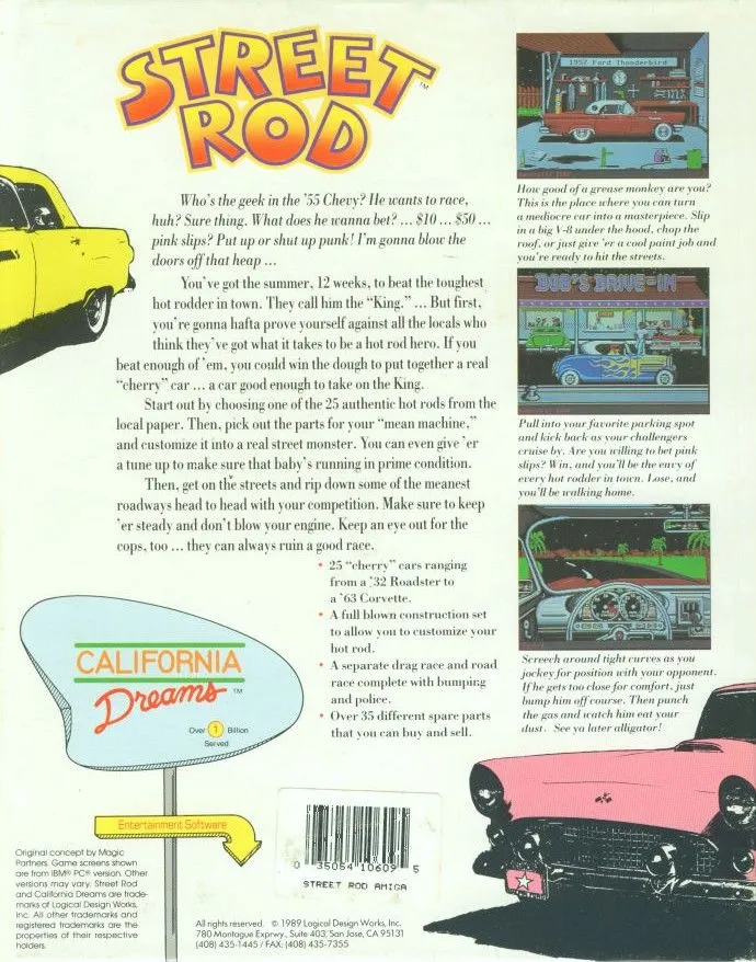Street Rod box back