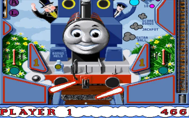 Backdrop artwork for Thomas the Tank Engine & Friends Pinball