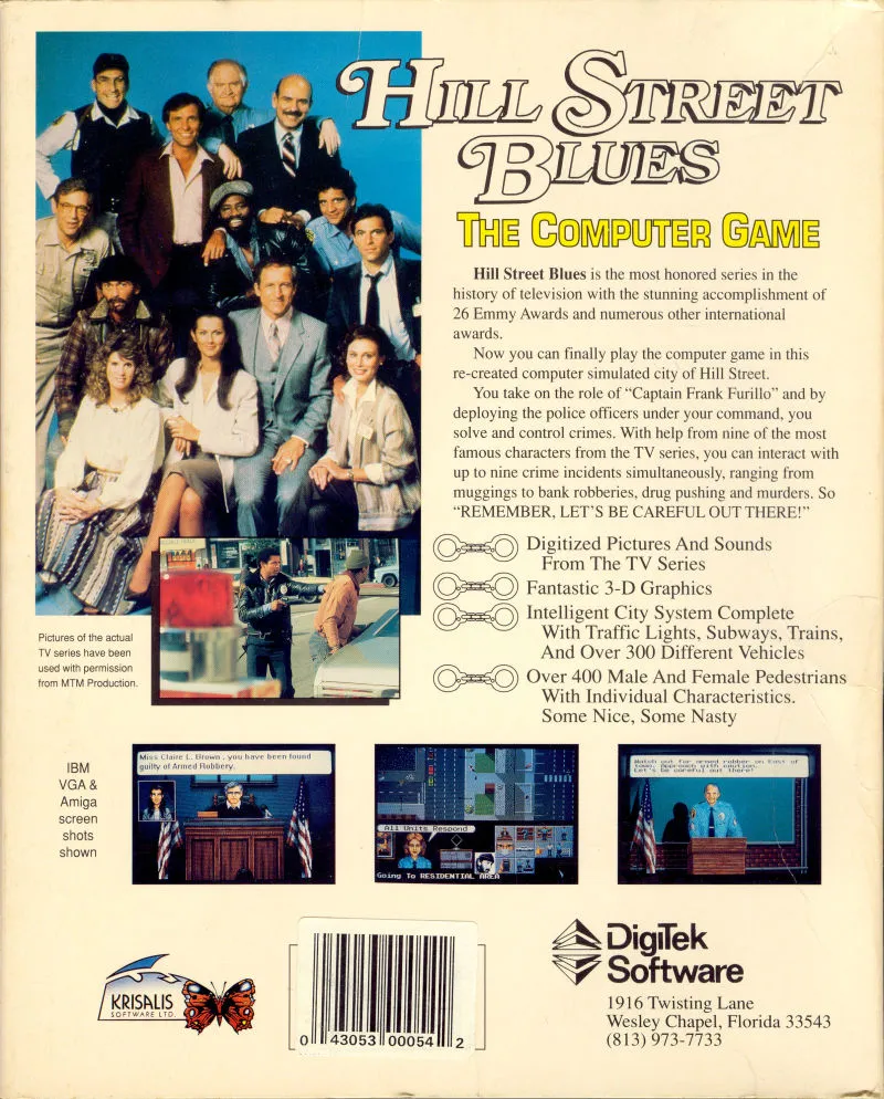Hill Street Blues box back