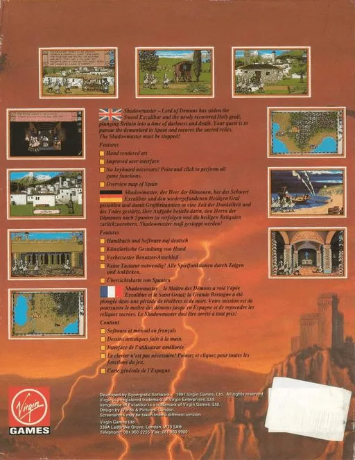 Vengeance of Excalibur box back