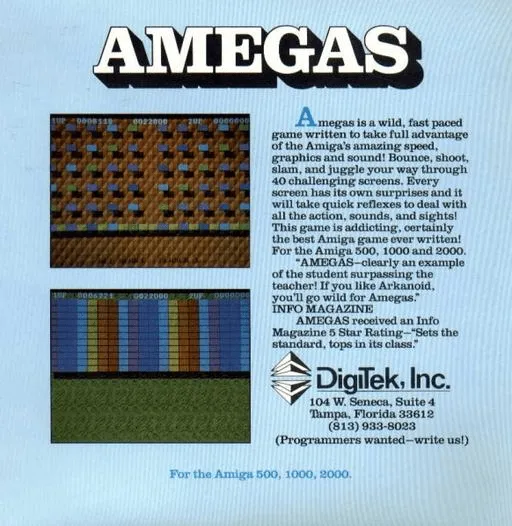 Amegas box back