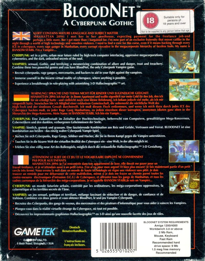 BloodNet box back