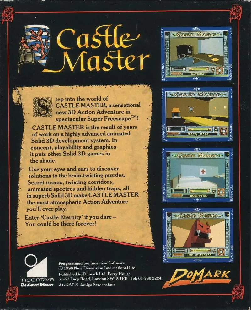 Castle Master box back