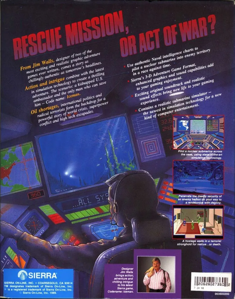 Code-Name: Iceman box back