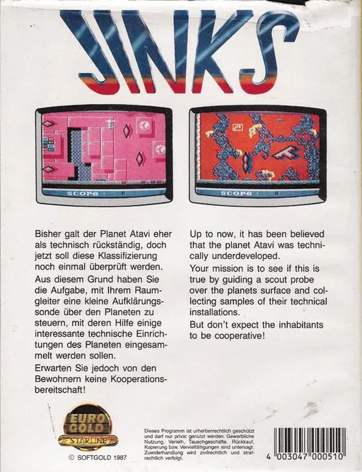 Jinks box back