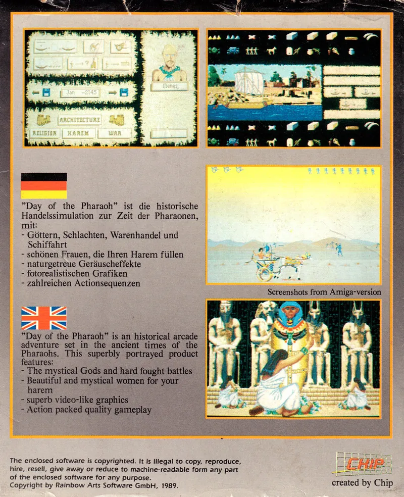 Day of the Pharaoh box back