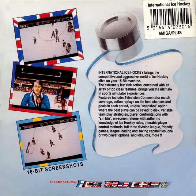 International Ice Hockey box back