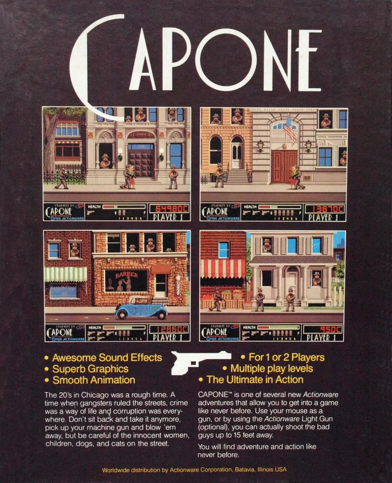 Capone box back