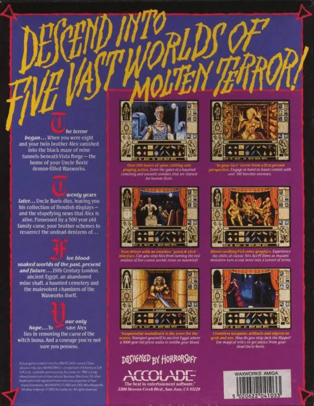 Waxworks box back