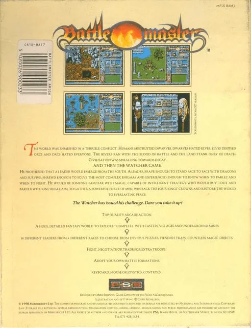Battle Master box back