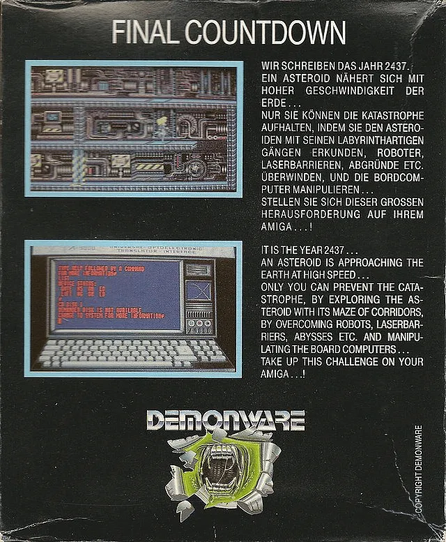 Final Countdown box back
