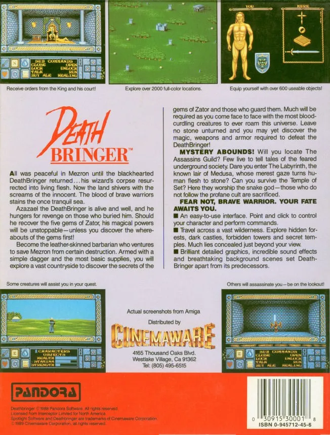 Death Bringer box back