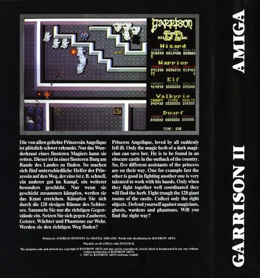 Garrison II: The Legend Continues box back