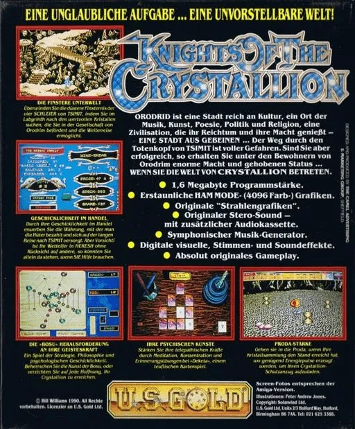 Knights of the Crystallion box back