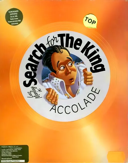 Les Manley in: Search for the King box art