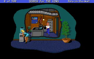 Backdrop artwork for Les Manley in: Search for the King