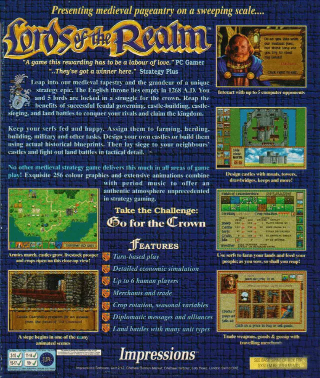 Lords of the Realm box back