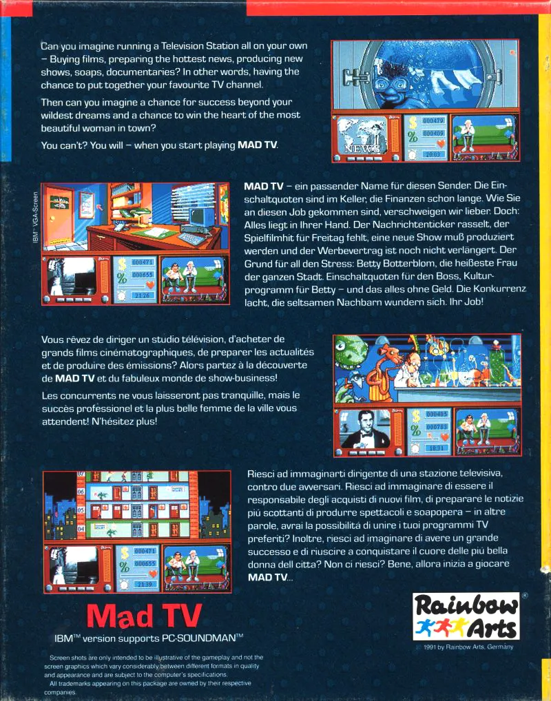 Mad TV box back