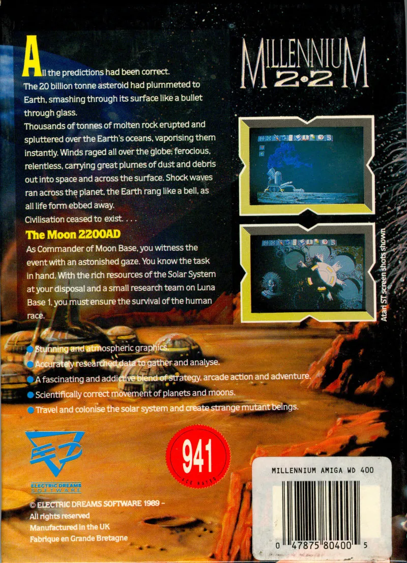 Millennium 2.2 box back