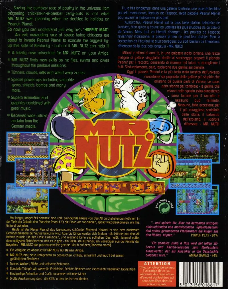 Mr. Nutz: Hoppin' Mad box back