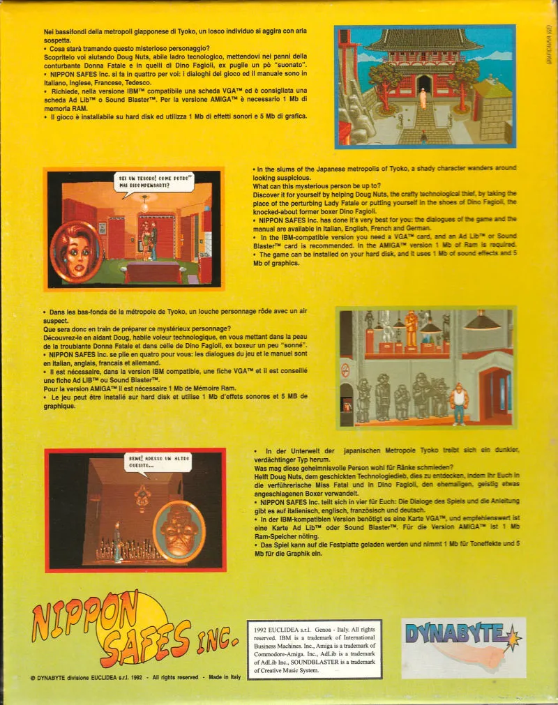 Nippon Safes Inc. box back