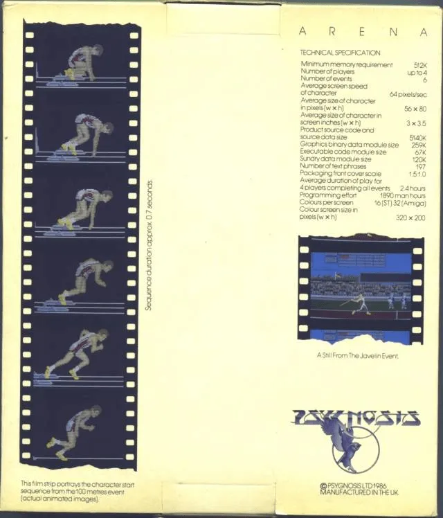 Arena [Defcom] box back