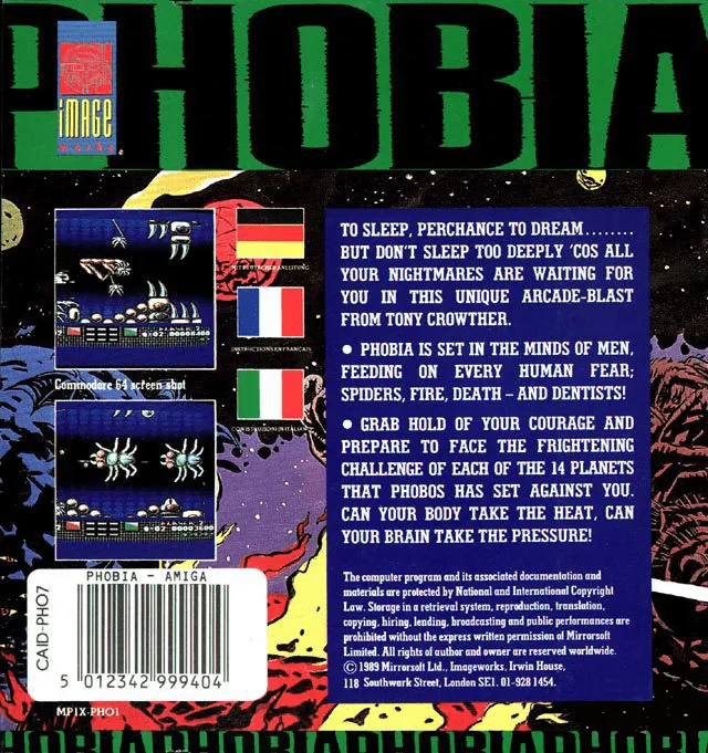 Phobia box back