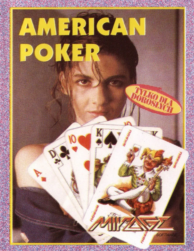 American Poker cover art for Commodore Amiga
