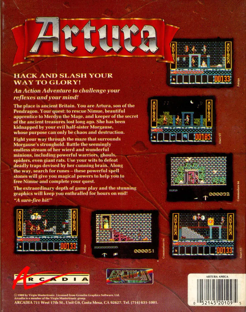 Artura box back