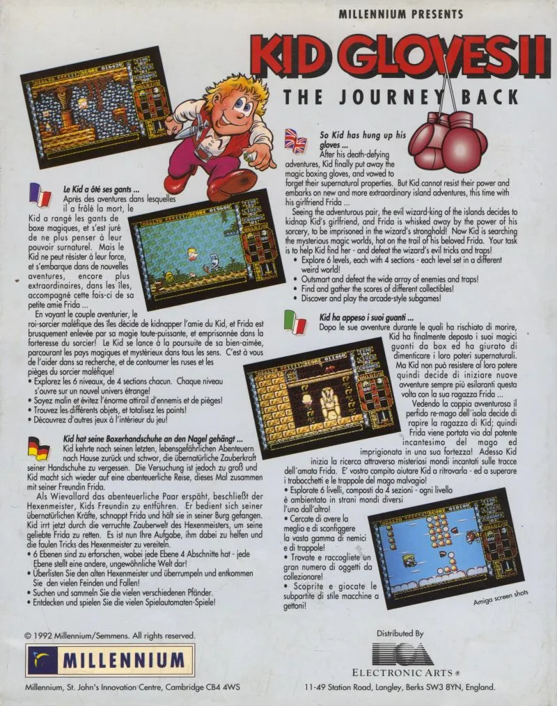 Kid Gloves II: The Journey Back box back