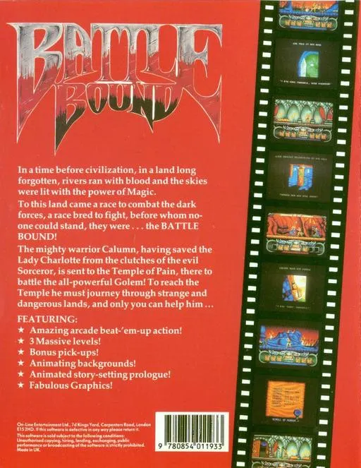Battle Bound box back