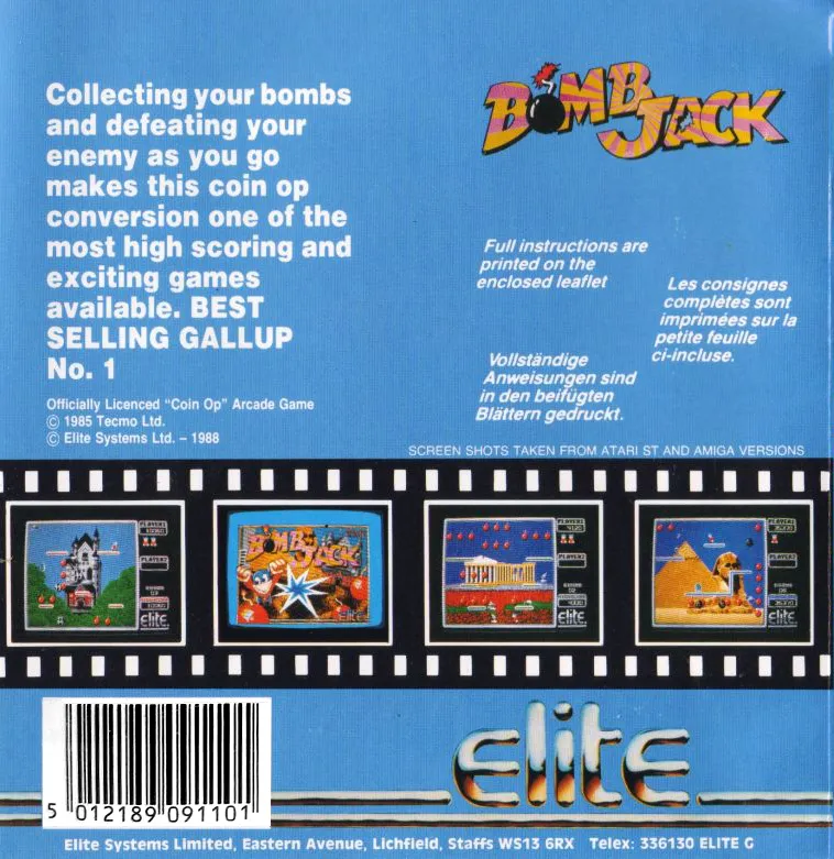 Bomb Jack box back