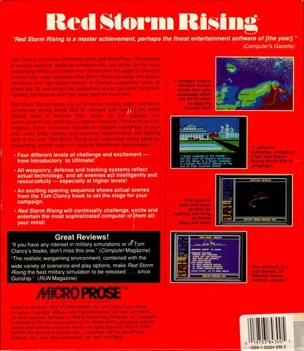 Red Storm Rising box back