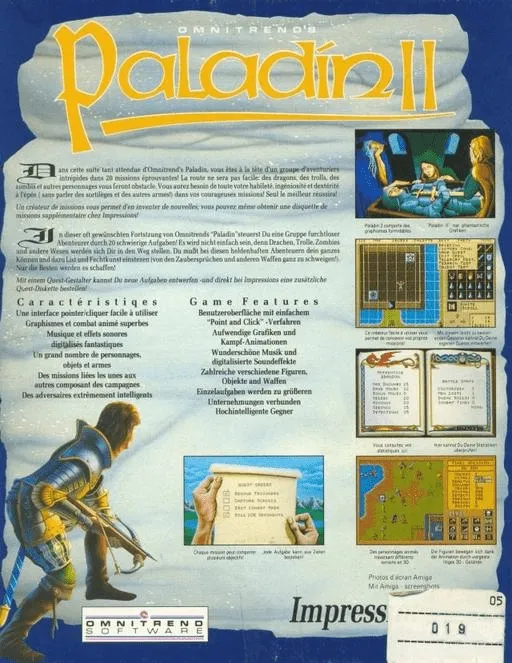 Paladin II box back