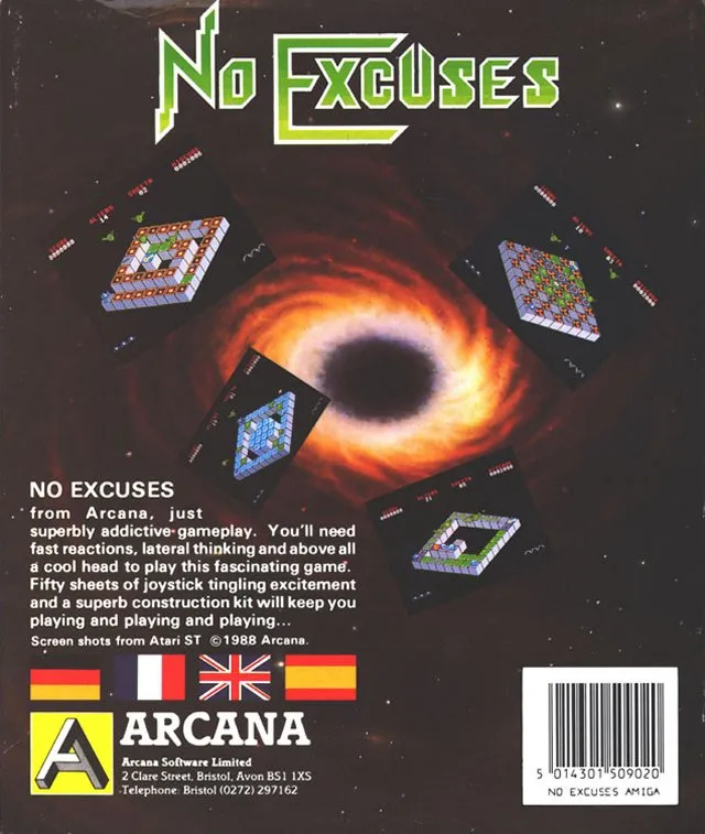 No Excuses box back