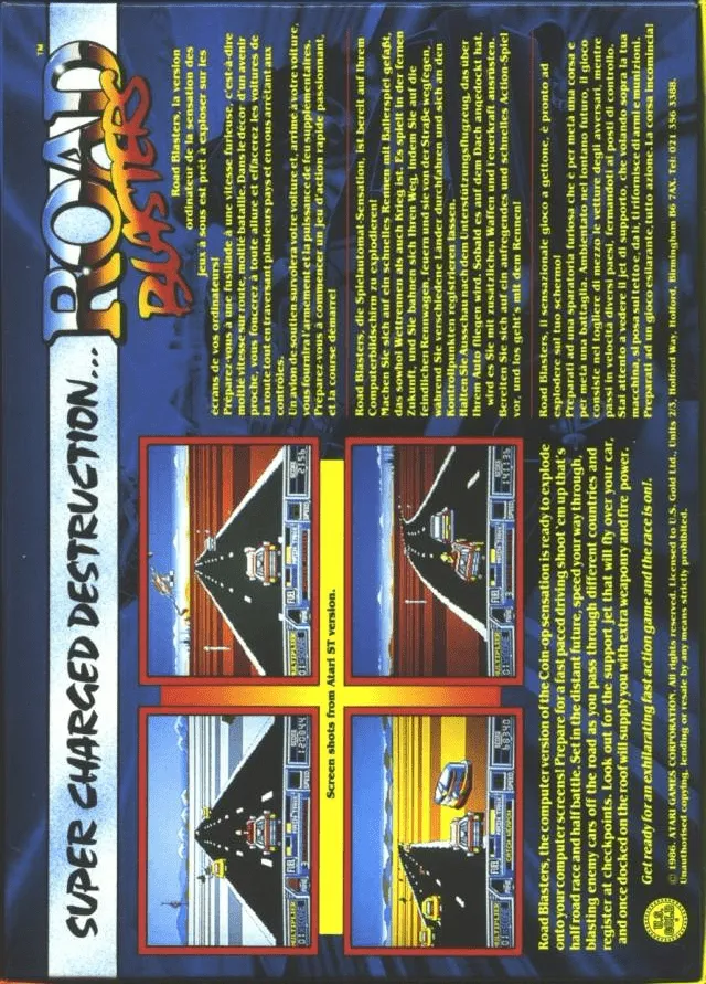 Road Blasters box back